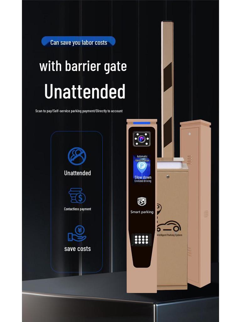 Tundajiean Vehicle License Plate Recognition Automated Parking Barrier Gate System.