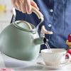 3L Stainless Steel Whistling Tea Kettle Water Boiler Large Capacity Water Kettle for Dorm Outdoor Camping Household Apartment