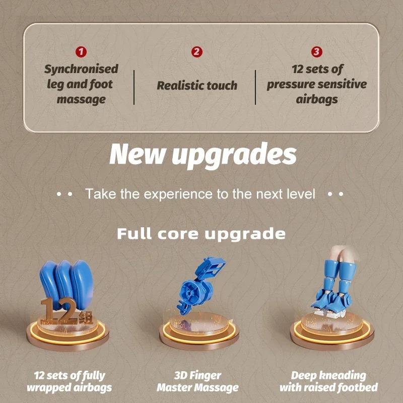 Foot Massager Heated Roller Air Pressure To Relieve Painful Foot