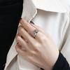 Women's Retro European Style Aged S925 Sterling Silver Castle Ring