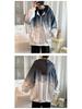 Gradient Women's Loose Hooded Korean Style Cardigan Jacket - Autumn Streetwear Fashion