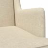 Cream Rocking Chair 62 x 80 x 85 cm Fabric