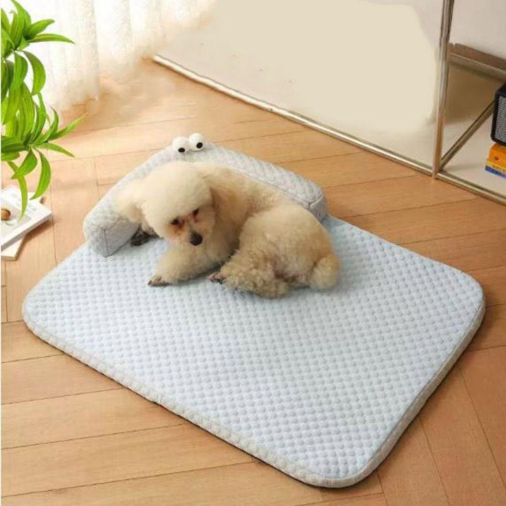 Breathable Dog Beds Soft Smooth Pet Cool Bed Nest Cute Cooling Pet Sleep Mats  Summer