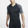 Nike Breathe Strike Training Soccer Short Sleeve Tee Men Tops Black AT5871-010