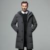 New Down Jacket Men's Medium and Long Men's Winter Thickened Coat Middle-aged and Elderly Men's Casual Coat