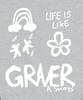 GRAVER [Unisex] Multi 1 Logo Sweatshirt_Gray