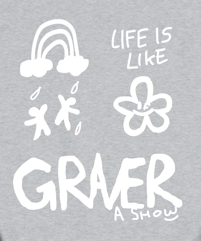 GRAVER [Unisex] Multi 1 Logo Sweatshirt_Gray