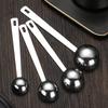 Stainless Steel Measuring Spoon with Scale for Measuring Coffee Ladle, Long Handle, Powder for Seasoning, Baking Seasoning Measuring Spoon