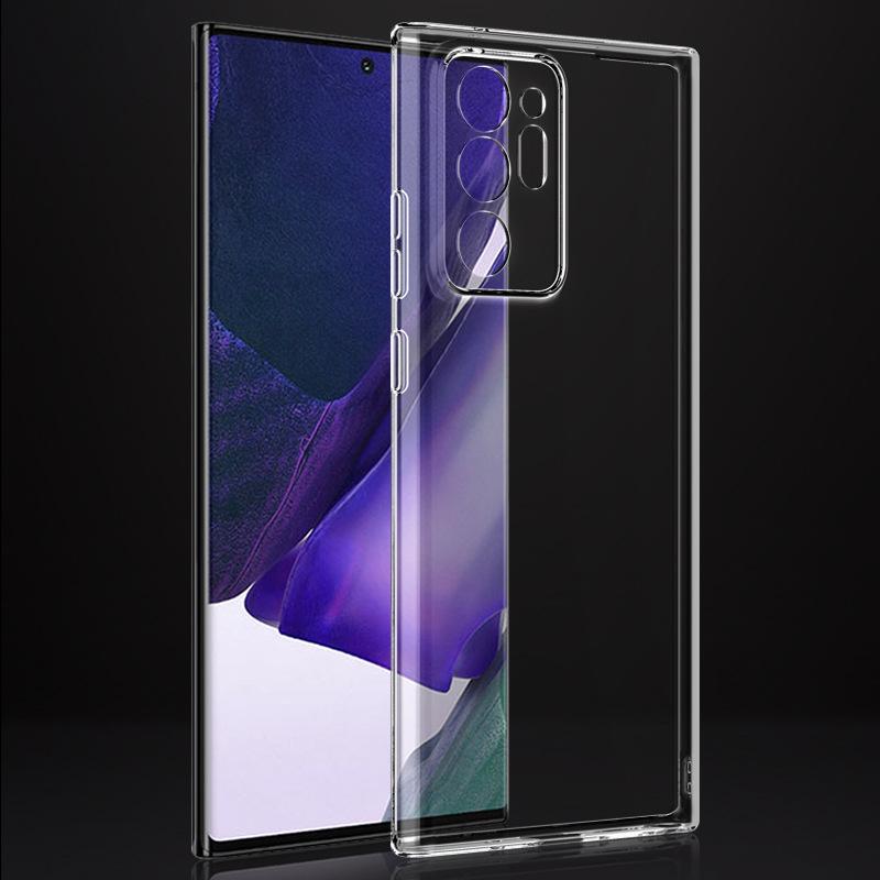 Samsung Note20 Ultra Transparent TPU Protective Case - Full Edge Soft Shell