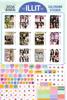 ILLIT Large Wall Calendar 2026 Sticker Set (Reiwa 8) + K-POP
