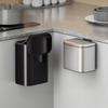 Väggmonterad avfallskorg i rostfritt stål med lock Lukttålig Hushållssorteringskärl Stor kapacitet Soptunna Köksredskap present