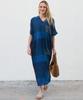 Summer Plus Size Loose Fit Vacation V-Neck Short Sleeve Maxi Dress Women Beach