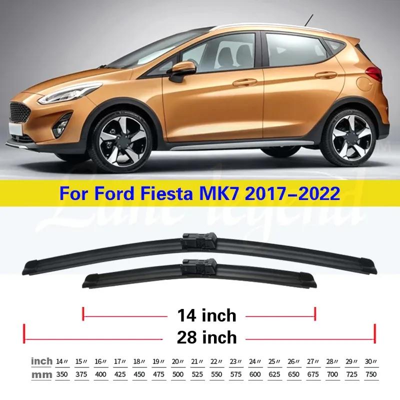 Front Rear Windshield Wiper Blades Set For Ford Fiesta MK7 2017 2018     Windshield Windscreen Window 28"14"11"