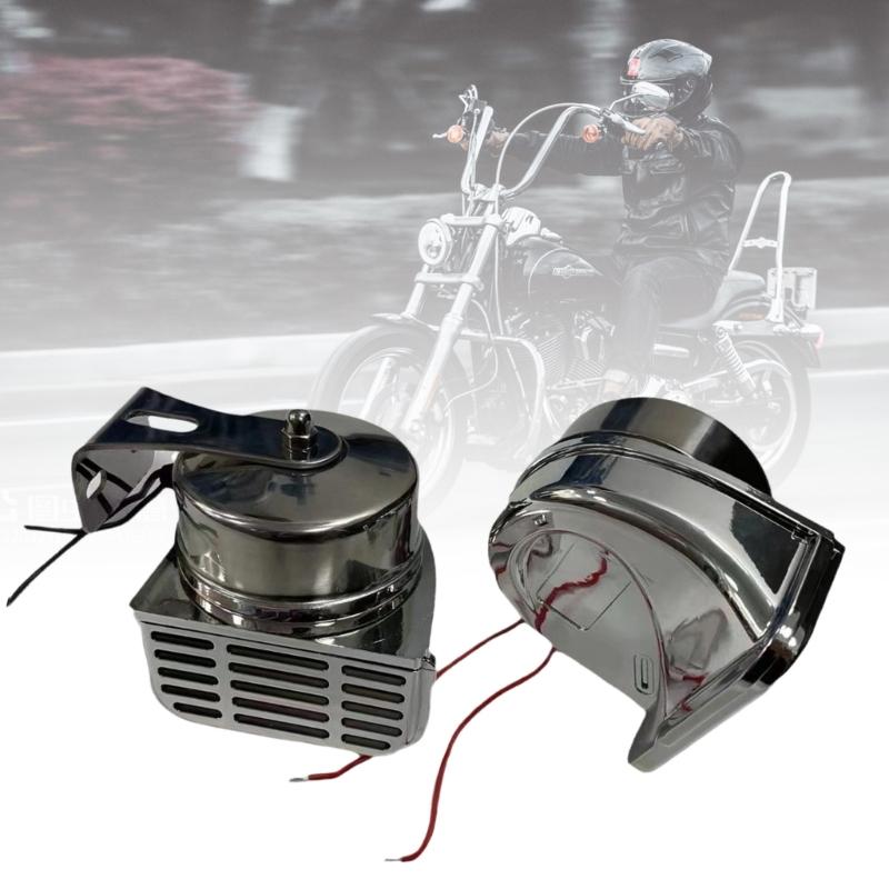 Standard Vehicle Horn Set 12V 24V High Low Tone Loud 120dB Stainless Steel Long Lasting