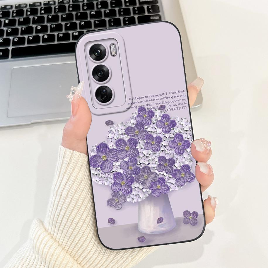 For OPPO Reno 12 5G Case CPH2625 Cute Cartoon Rabbit Cactus Soft Silicone Cover For Oppo Reno 12 Pro CPH2629 Bumper Reno12 Coque