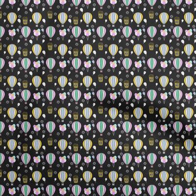 Tissu Coton Flex Noir Matériau de Couture Cirque Tissu Imprimé Au Mètre 40 Pouces