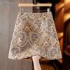 Elegant Retro High-Waist A-Line Mini Skirt