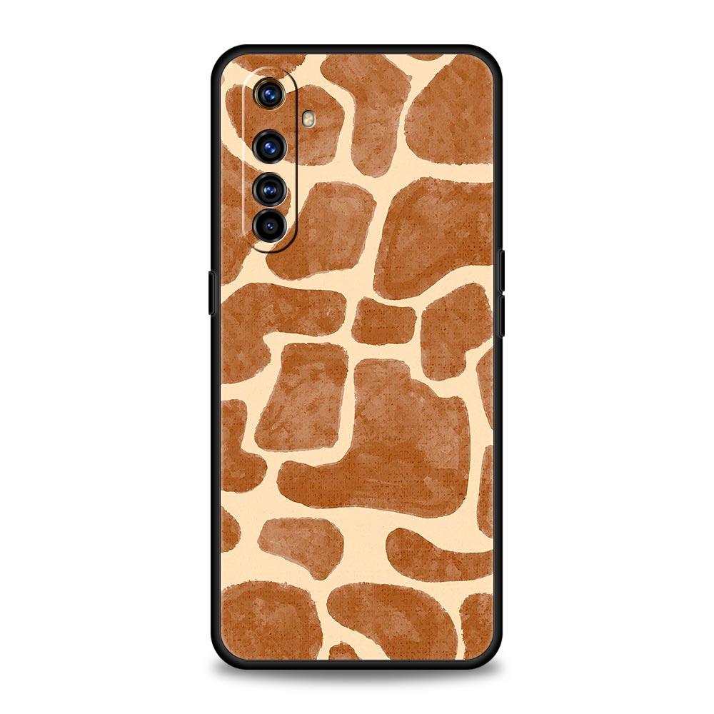 Giraffe Illustration Phone Case For Realme 12 11 10 9 8 5G 7 6 GT5 GT3 GT2 Pro C21 C11 C25 C35 For Realme GT Neo 2 3 3T 5 Cover