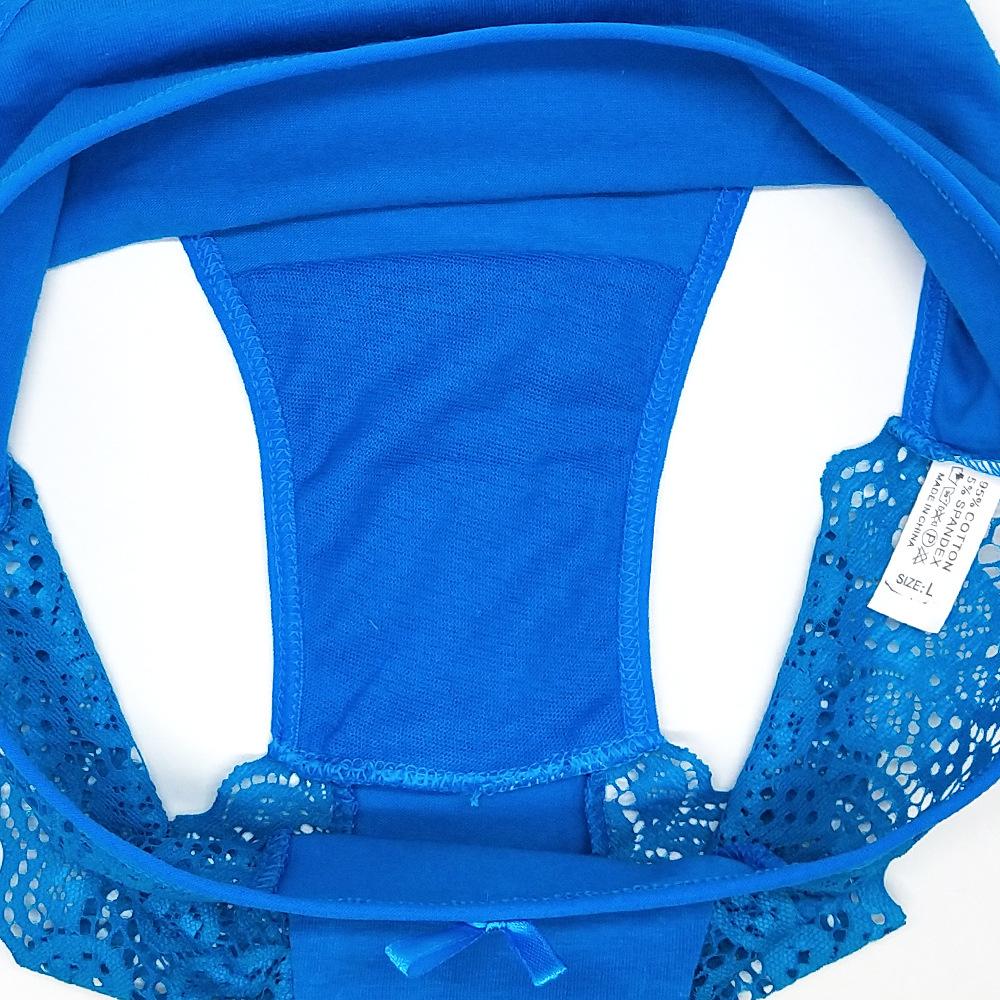 Ropa interior Mujer Calzoncillos Bragas Calzoncillos de encaje sexy de algodón 6 unids/lote