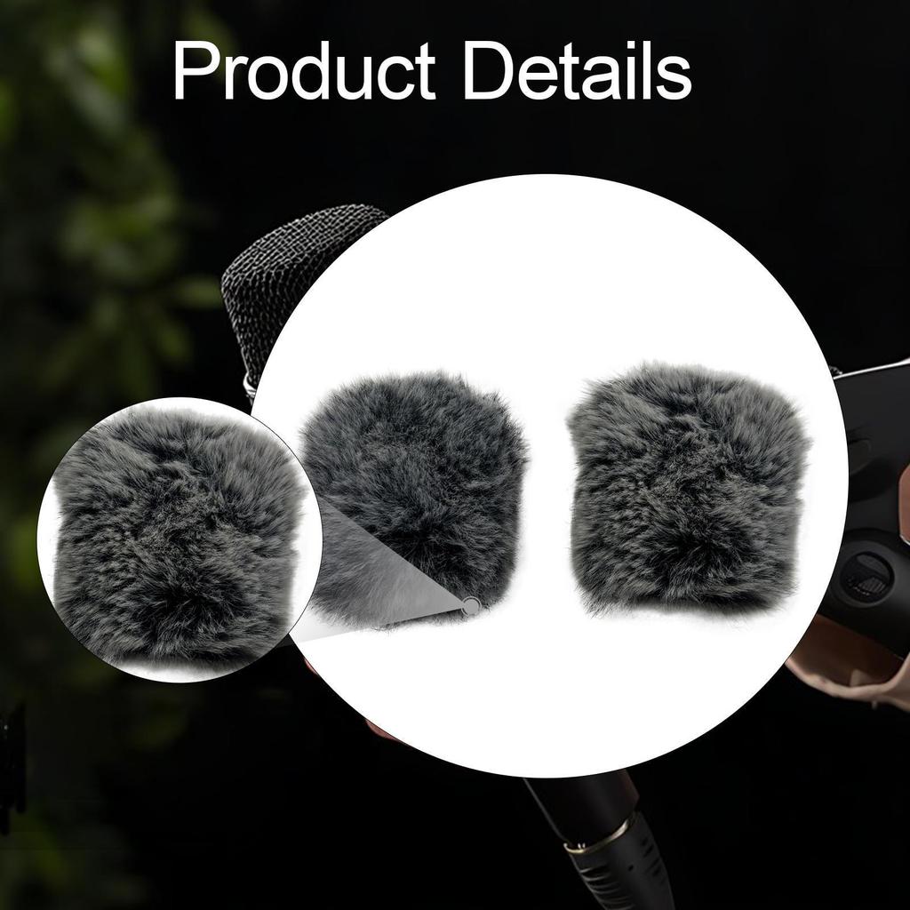 Windscreen Mic Cover Easy to Use Practical Compact Wind for Interview Indoor Outdoor