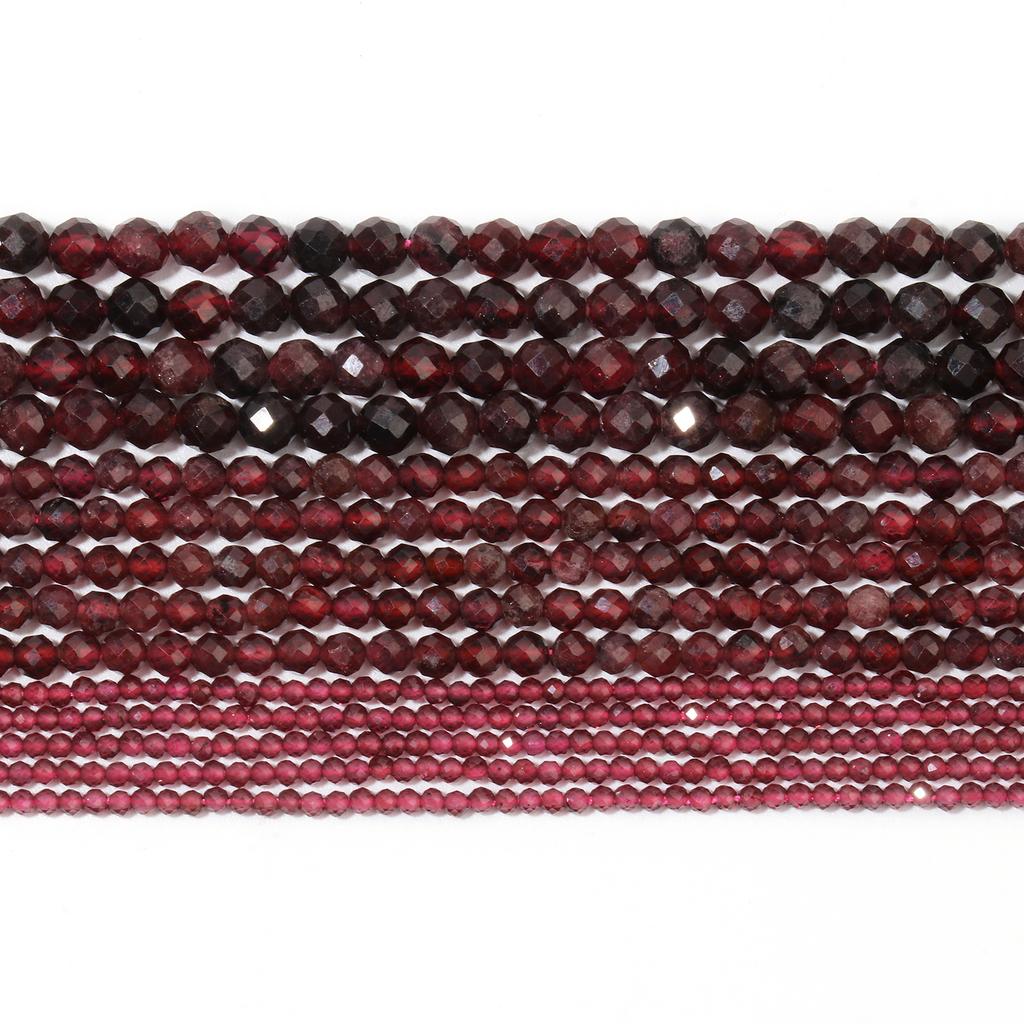 2 3 4mm Natural Faceted Citrine Opal Jade Onyx Gem Stone Beads Round Mineral Beads For Jewelry Making DIY Bracelet Accessories