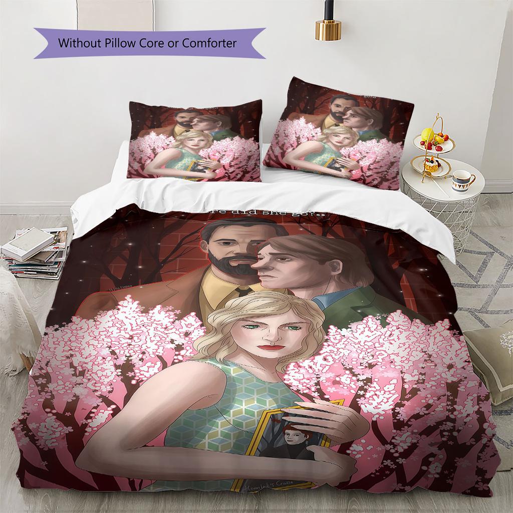 Rusty Lake Secret Bedding Quilt Set Quilt Cover Pillowcase Home Decoration Birthday Gift (1 * duvet cover + 2 * pillowcase, without core)