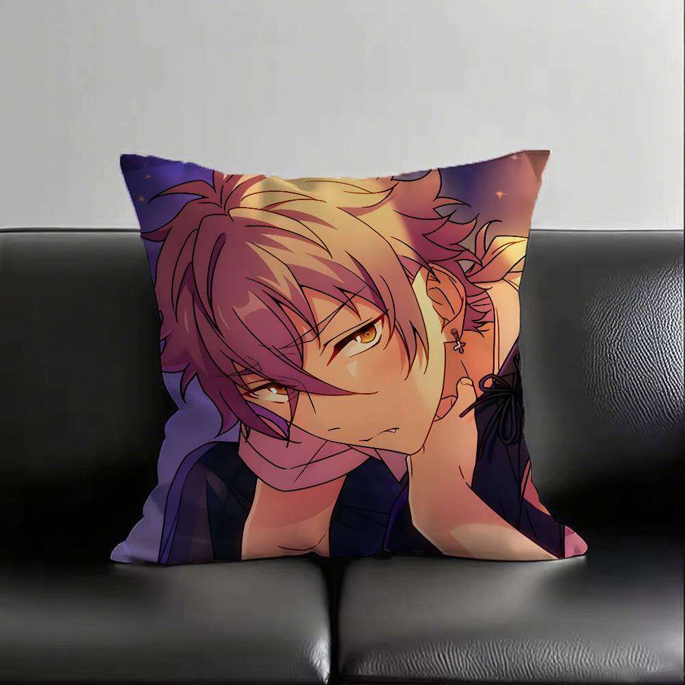 1pc Koga Ogami Pillow Case Fashion Square Pillowcase Bedroom Sofa Room Ins Decoration Leisure