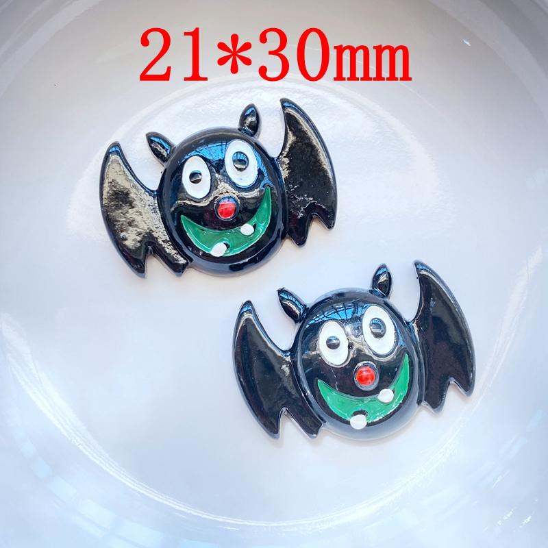 10Pcs New Cute Hand Drawn Halloween Series Flat Back Resin Cabochons Scrapbooking DIY Jewelry Craft Decoration Accessorie
