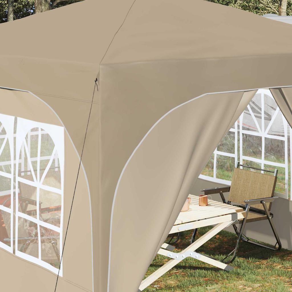 Pop Up Party Tent 290 X 290 X 245 Cm Cream