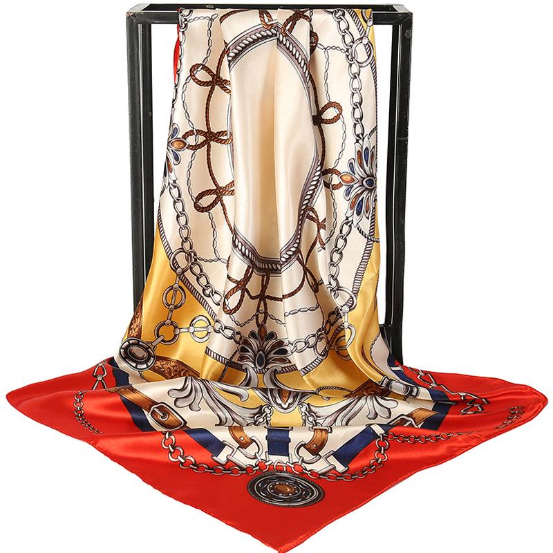90 Large Silk Scarf for Women - Spring/Autumn Korean Style Satin Neckerchief, Mother's Day Gift