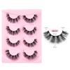 High Imitation Fried Mink Hair False Eyelashes Multi-Layer Dense Curled 4 Pairs Of Eyelashes