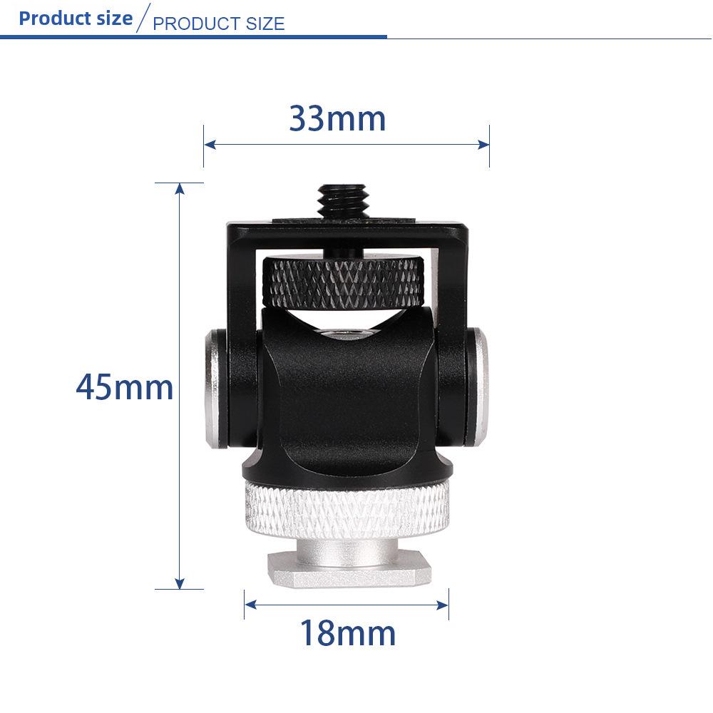 Universelle Kamera-Kardanhalterung mit Fülllicht und Blitzschuh
