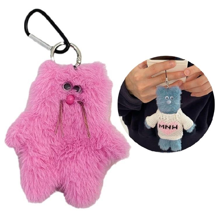 Plüschbär Schlüsselanhänger Anhänger für Damen Autoschlüssel Rucksack Handtasche