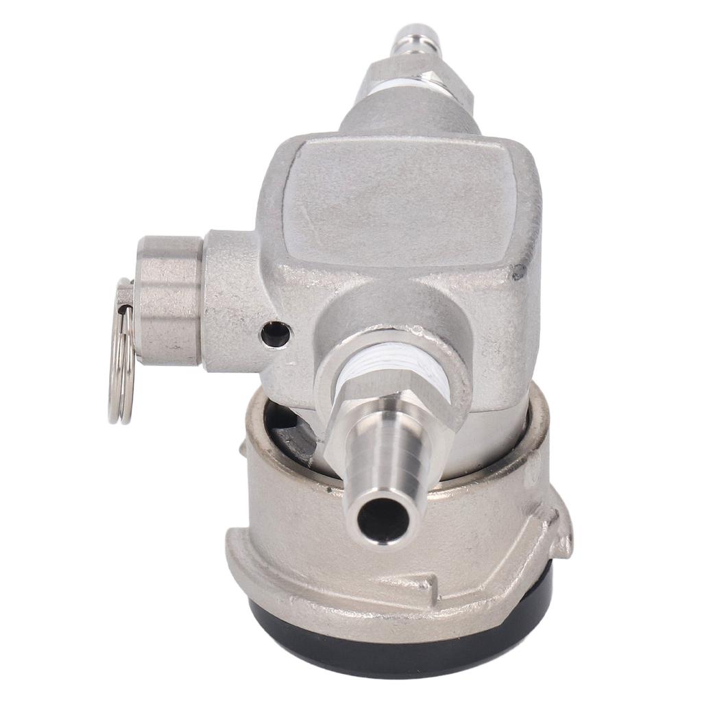 Keg Tap Distributor Stainless Steel 5/16in D System Beer Keg Coupler with 2pcs Clamp for Wine