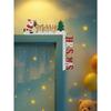 1 pièce Décoration de Cadre de Porte de Noël en Métal, Ornement Festif Suspendu avec Pendentifs pour Fête à Domicile, Cadeau d'Art Mural Moderne pour Porte Table