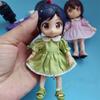 Fashion Dolls Outfits Dresses Puff Sleeve Doll Clothes Skirt  1/11 OB11 Dolls/1/12 BJD