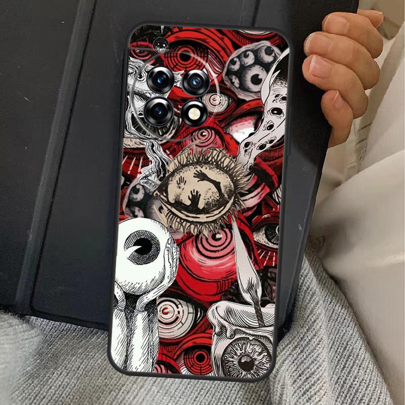 Scary Face Eyes Case For OnePlus 15 13 12 11 13R 13T 10T 10R 12R OnePlus Nord 5 CE 2 3 4 Lite N20 N30 Cover