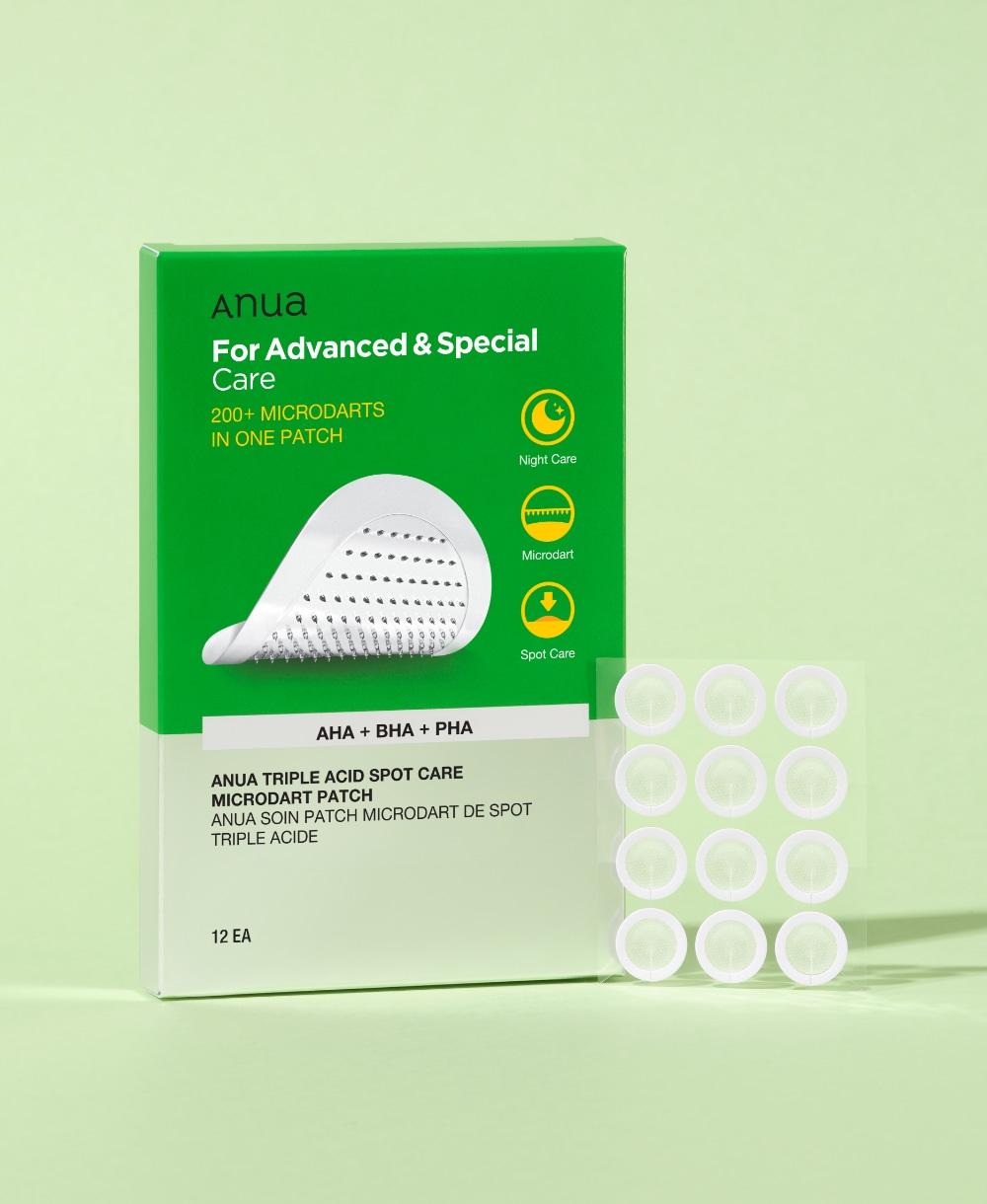 

Anua Triple Acid Spot Care Microdot Patch 12 Patches (53mg×12ea) 1EA
