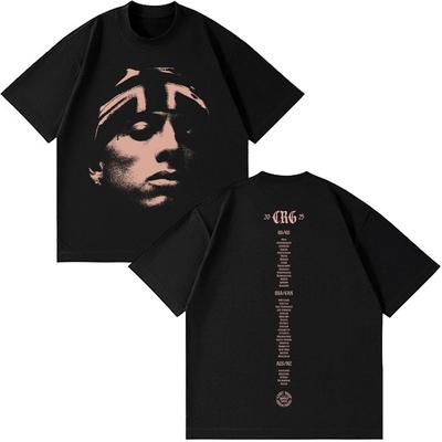 Raper Central Cee NIE MOŻE SIĘ SPIESZYĆ DO WIELKOŚCI Światowa Trasa Koncertowa 2025 T-shirt Męski Damski Moda Hip Hop Krótki Rękaw Oversize T-shirty Top