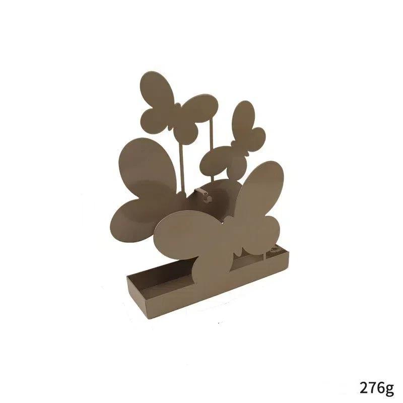 

Iron Art Solid Color Creative Mosquit Coil Box Indoor Butterfly Shaped Design Summer Cartoon Unique Crafts DIY Home Accessories