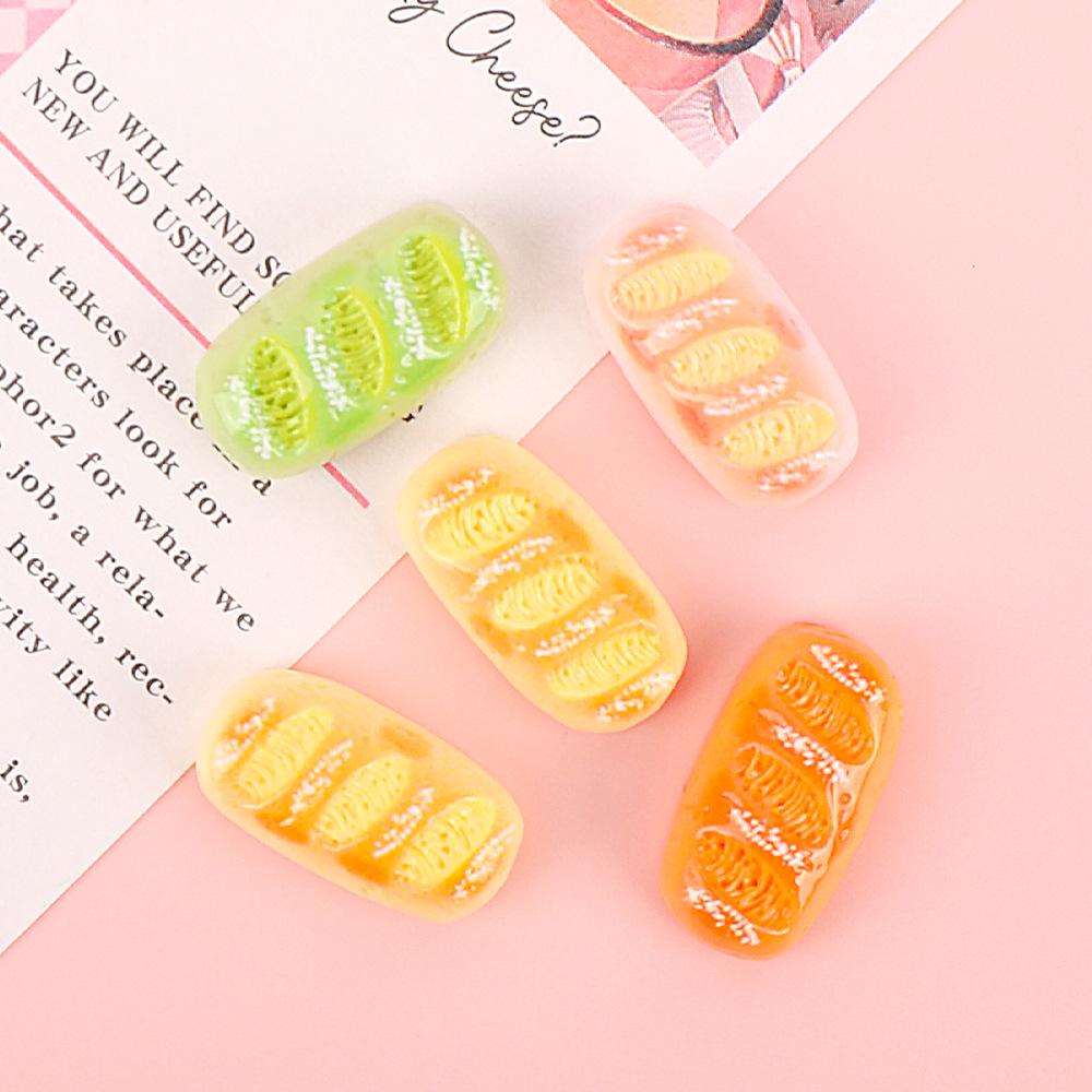 Handmade Miniature Bread Simulation Resin: DIY Cream Glue Hair Clips, Headwear, Phone Cases & Jewelry Accessories