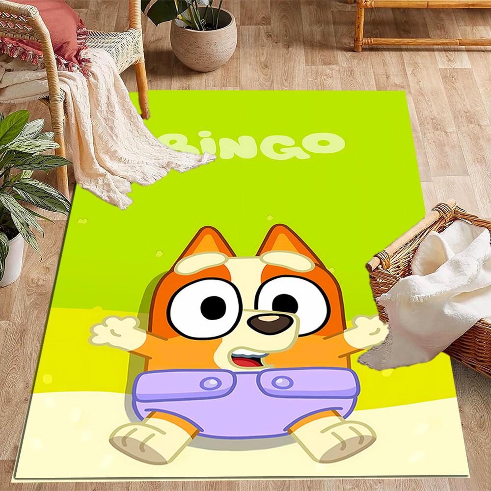 Blu And Eyi Adventure Themed Anti-Slip Rugs - Polyester Home Decor, Suitable for Bedrooms, Living Rooms, Doorways, Studios, and Decorations