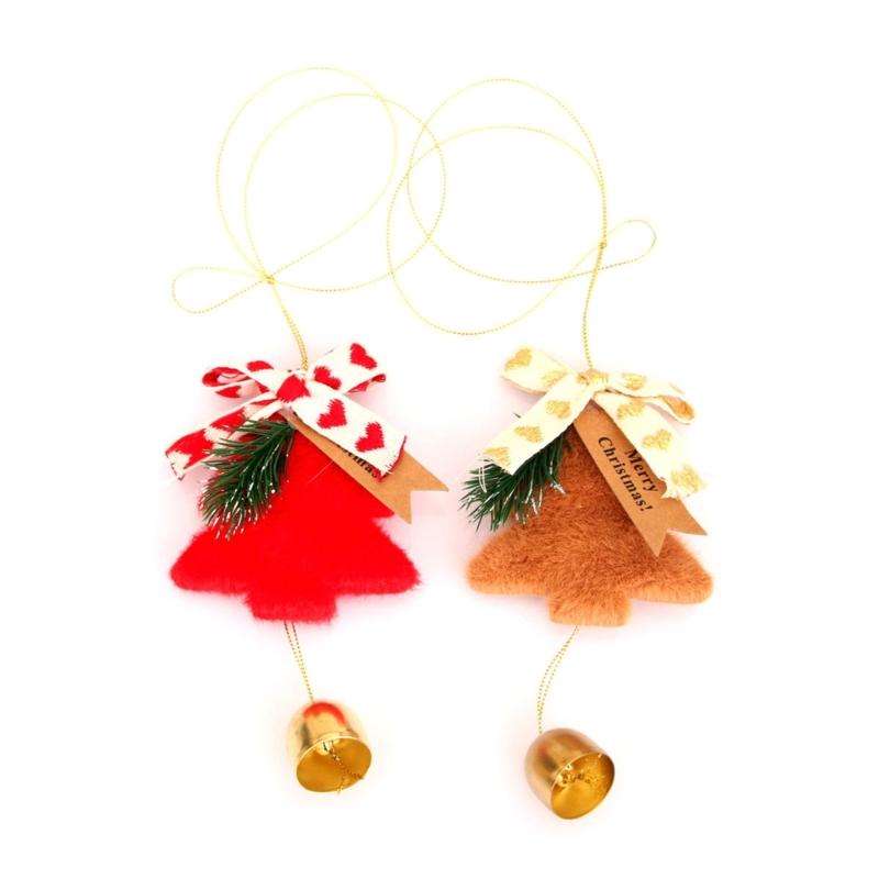 Festival Fabric Bells Hanging Decorations Christmas Tree Bell Ornament for Christmas Wedding Birthday Indoor and Outdoor