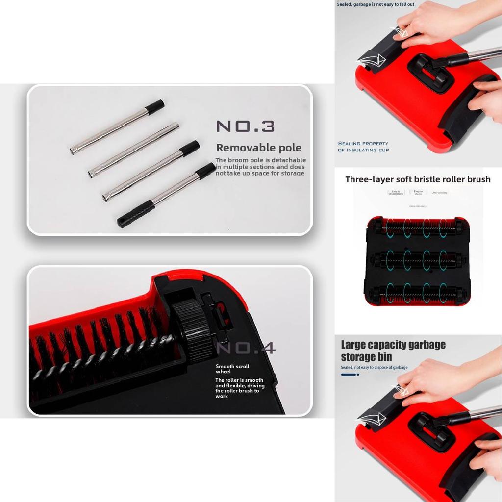 Housekeeping Broom Set With Pp Pet Bristles For Daily Home Cleaning Tasks