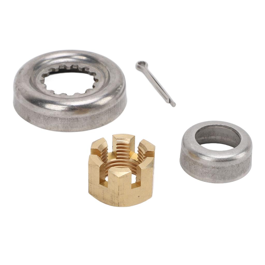 Propeller Nut Kit 66T‑W4599‑00 Metal Rust Proof Marine Prop Nut Installation Hardware Kit for Outboard Engine 30HP To