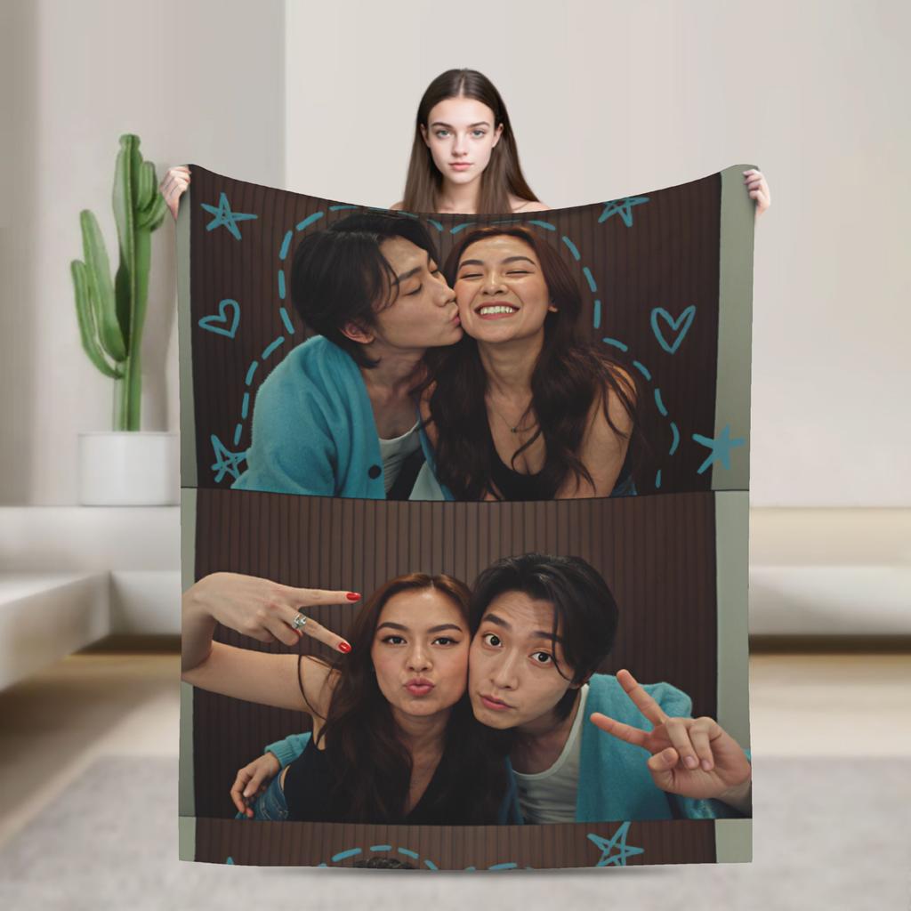 TV XO Kitty Kim Min Blanket Super Soft Graphic Plush Throw Blanket For Home Decor Travel Office Flannel Bedspread Bed Cover