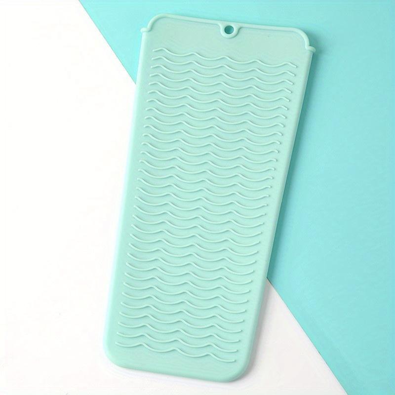 Silicone Heat Insulation Pad Heat Resistant Silicone Mat Pouch For Flat Iron, Hot Hair Tools