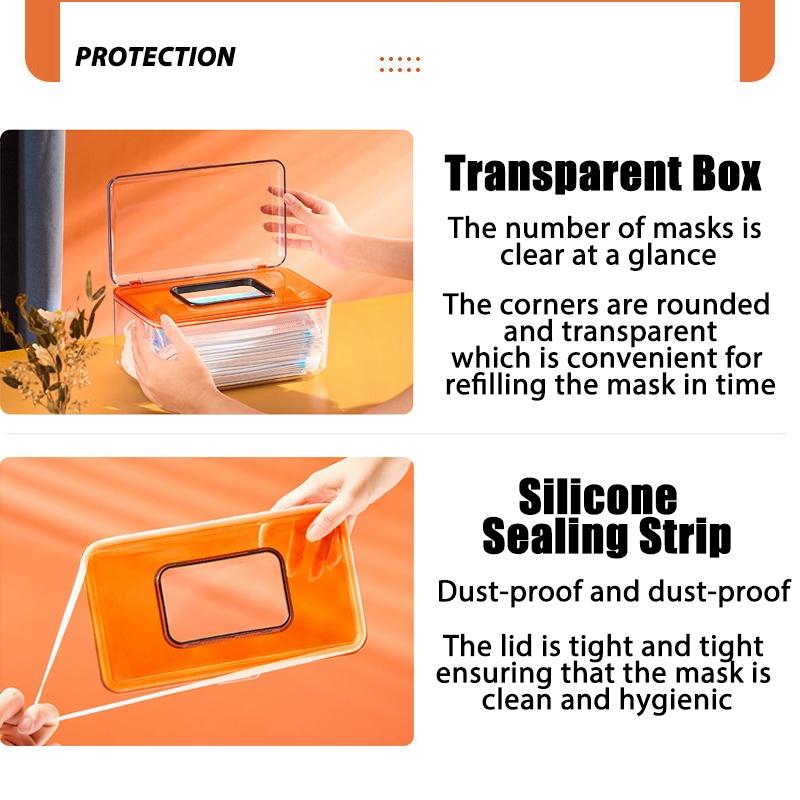 Mini Mask Box Buy Mask Storage Box Mask Box Multifunctional Household Mask With Lid ...