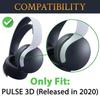 SOULWIT Kühlendes Gel Ohrpolster, Ohrpolster, Ersatzpolster für Sony PULSE 3D PlayStation 5 (PS5) Kabelloses Headset, Kühlend, Schaumstoff mit hoher Dichte, Schwarz