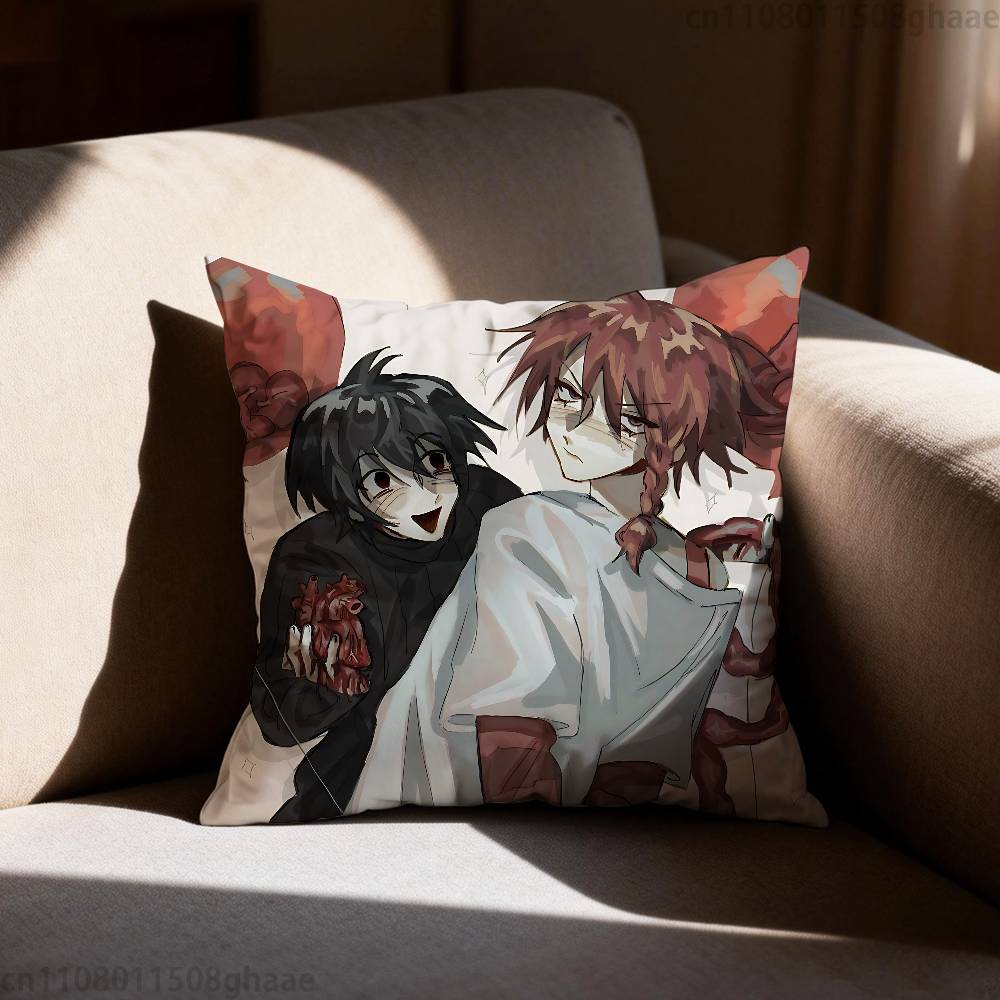 Zeno Remake Anime Pillow Case Sofa Living Room Bedroom Headboard Backrest Cushion Square Cushion Nap Time